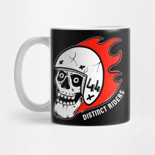 Distinct Riders – Rider 44 - Skull with flames Mug